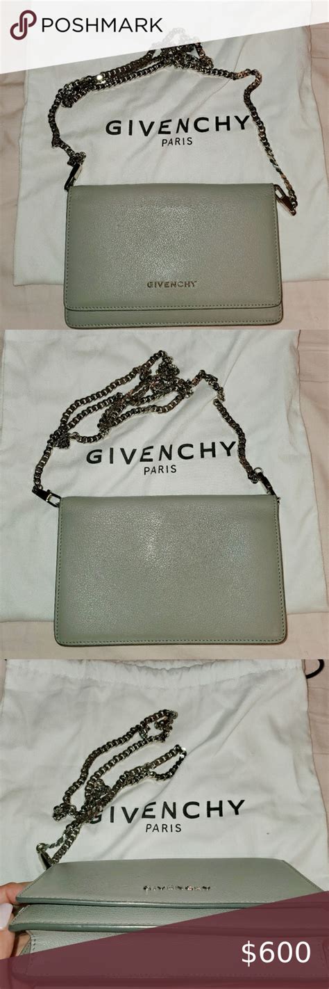 givenchy pandora chain wallet grey|Givenchy handbags.